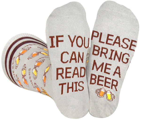 if you can read this please bring me beer socks